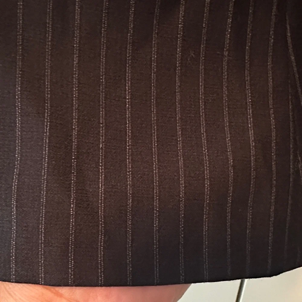 Calvin Klein Dark Charcoal Pinstripe Skirt and Blazer Suit - Picture 5 of 5